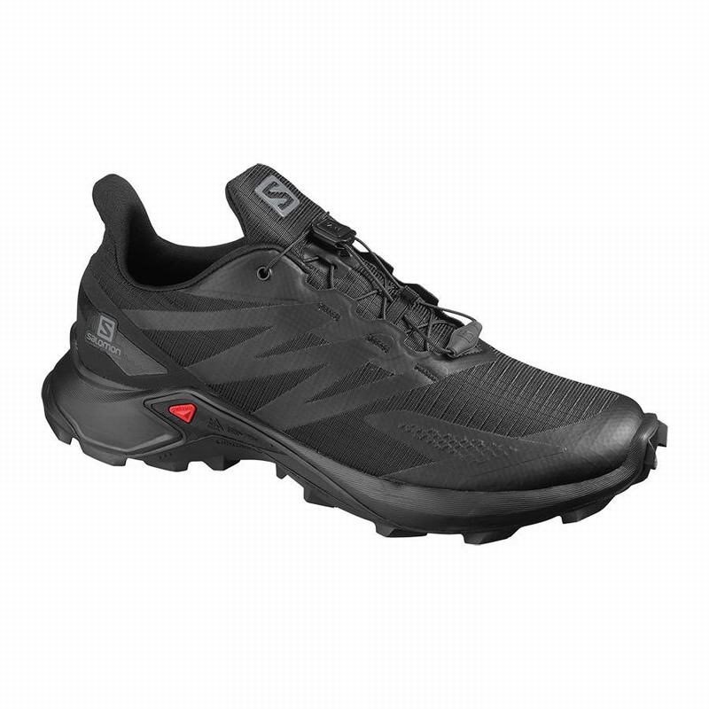 Salomon Singapore Mens Trail Running Shoes - SUPERCROSS BLAST Black | 21930-YGFJ